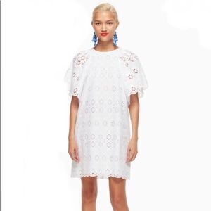 Kate Spade White Cotton eyelet dress size XS